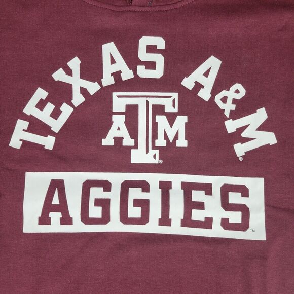 Fanatics Texas A&M Aggies Mens 2XL Sweatshirt Maroon White Extra Point Hoodie - Picture 2 of 13